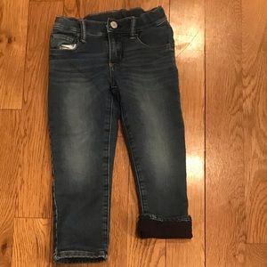 Gap boys jersey lined denim